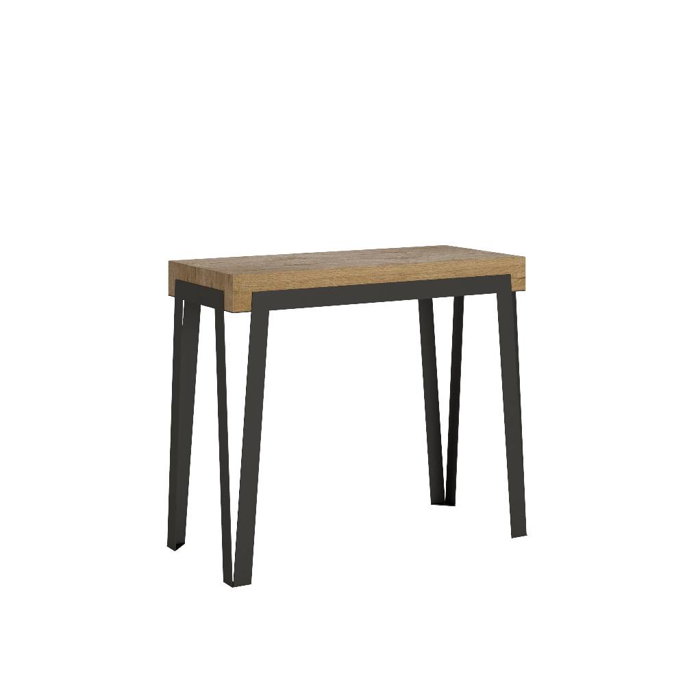 Itamoby Consolle Rio Small Quercia Natura telaio Antracite Offerta natalizia