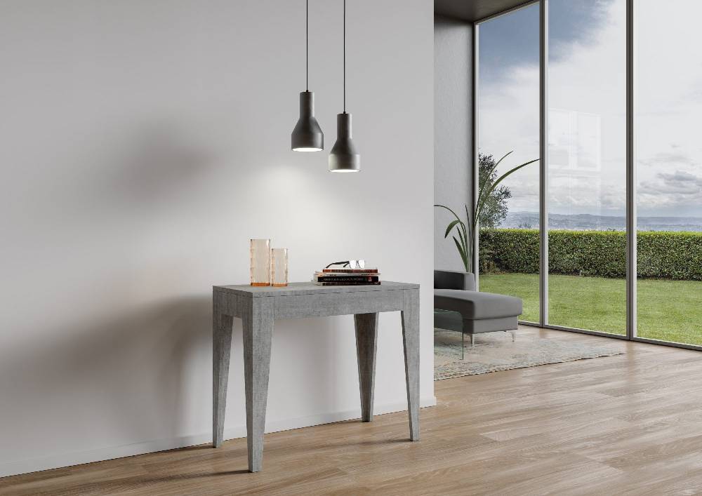 Itamoby Consolle Isotta 90×42 Cemento Latest fashion