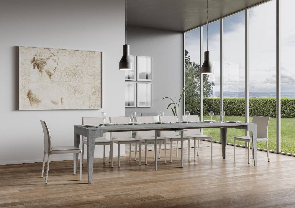Itamoby Consolle Isotta 90×42 Cemento Latest fashion