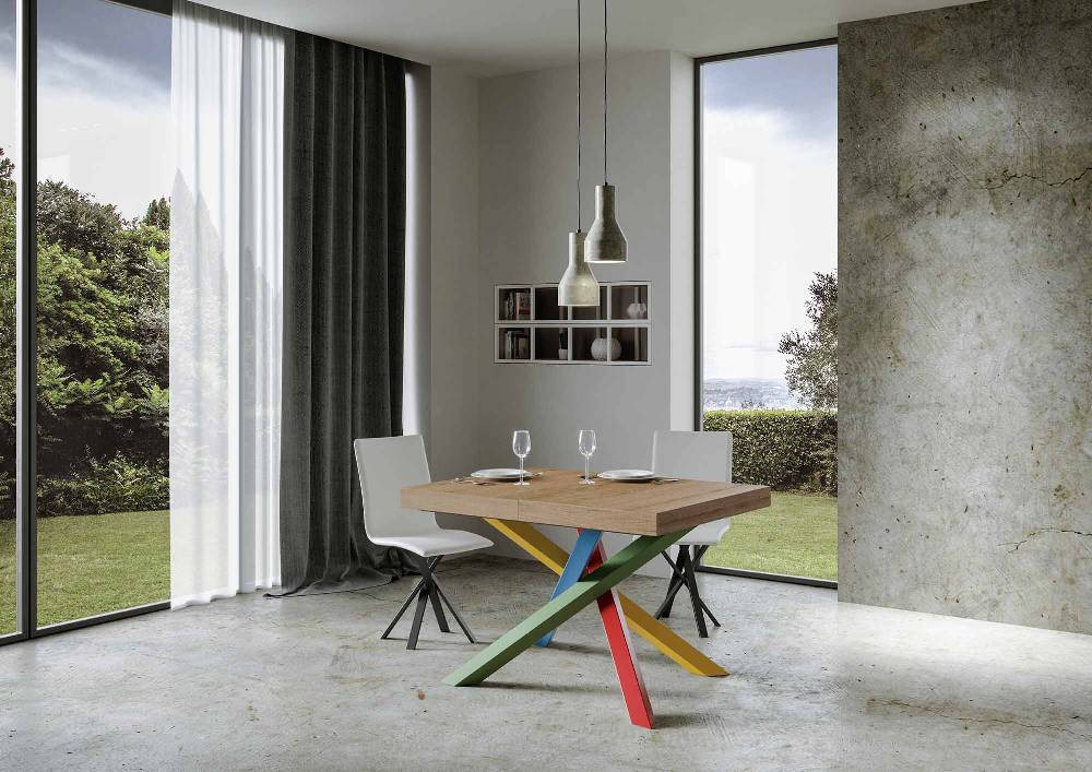 Itamoby Tavolo allungabile 90×120/224 cm Volantis Premium Quercia Natura telaio 4/B Ultimo giorno