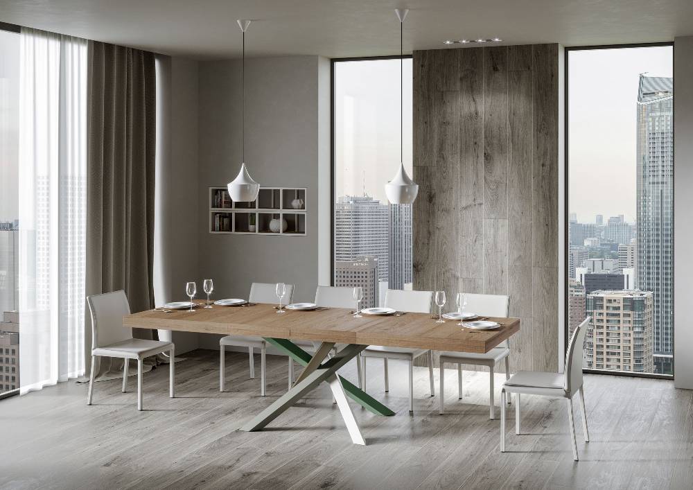 Itamoby Tavolo allungabile 90×160/264 cm Volantis Premium Quercia Natura telaio 4/A Fino al 55% di sconto