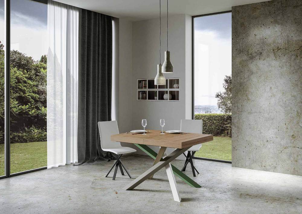Itamoby Tavolo allungabile 90×140/244 cm Volantis Premium Quercia Natura telaio 4/A Enormi sconti