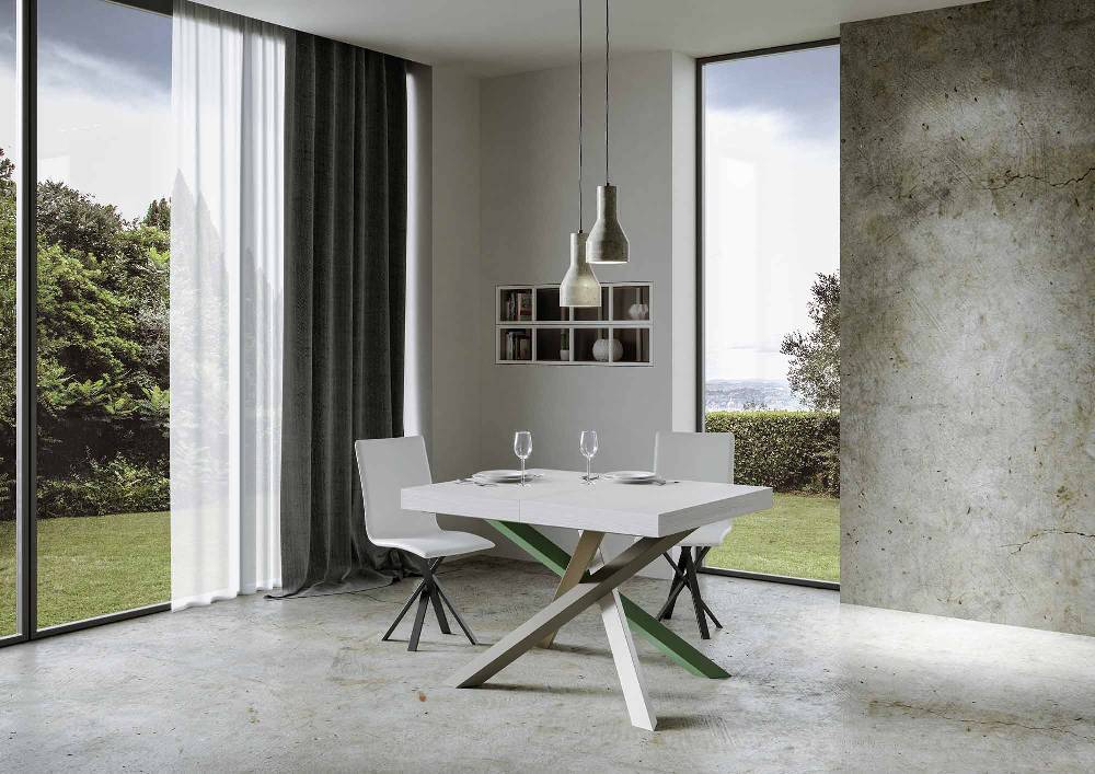 Itamoby Tavolo allungabile 90×130/234 cm Volantis Premium Bianco Frassino telaio 4/A Esporta salva