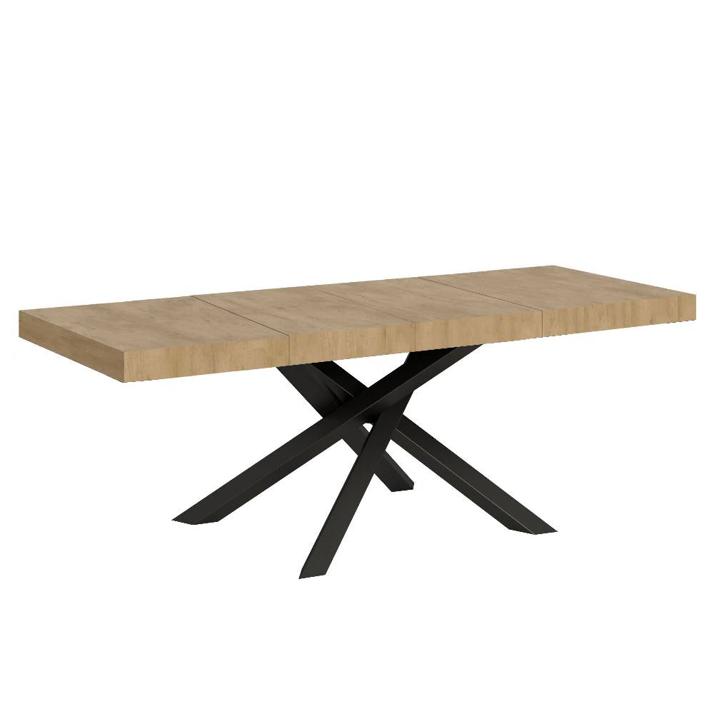Itamoby Tavolo allungabile 90×180/284 cm Volantis Premium Quercia Natura telaio Antracite Italy