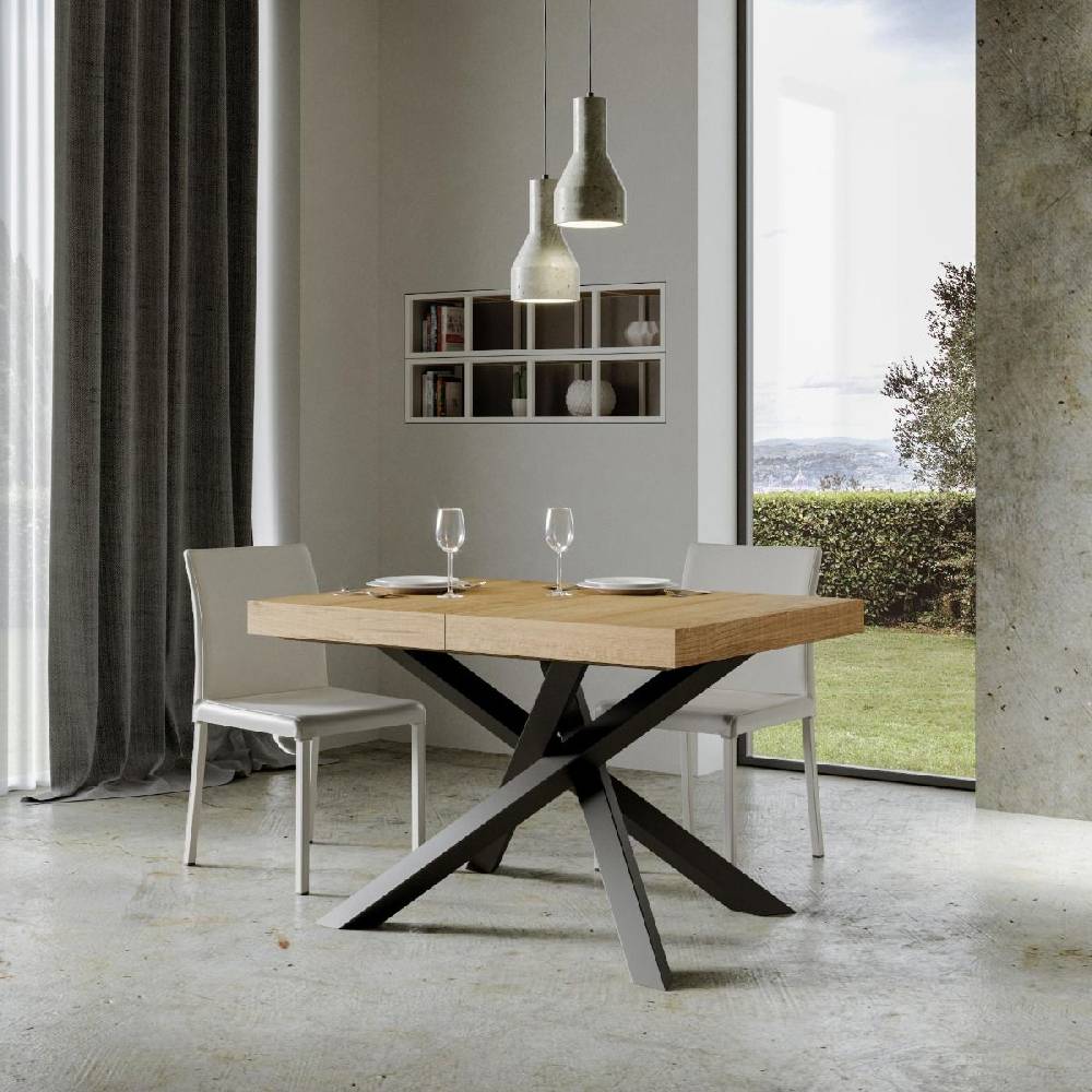 Itamoby Tavolo allungabile 90×130/234 cm Volantis Premium Quercia Natura telaio Antracite Acquista Ora
