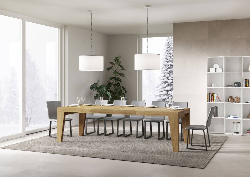 Itamoby Tavolo allungabile 90×180/284 cm Naxy Premium Quercia Natura Offerta Pasqua
