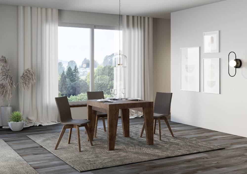 Itamoby Tavolo allungabile 90×90/246 cm Naxy Premium Noce Comprane uno, ottenene uno gratis