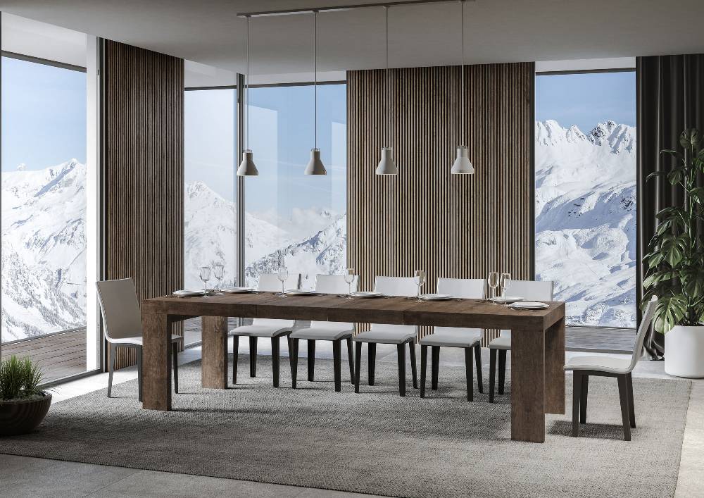 Itamoby Tavolo allungabile 90×180/284 cm Roxell Premium Noce Sconti VIP