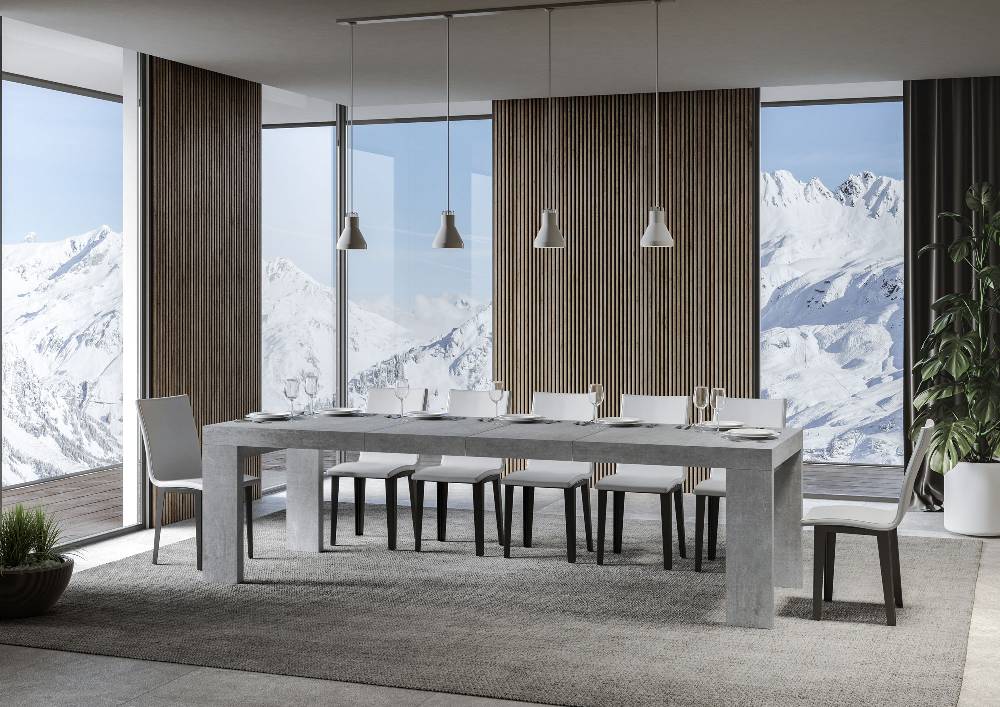 Itamoby Tavolo allungabile 90×180/284 cm Roxell Premium Cemento Prezzo basso