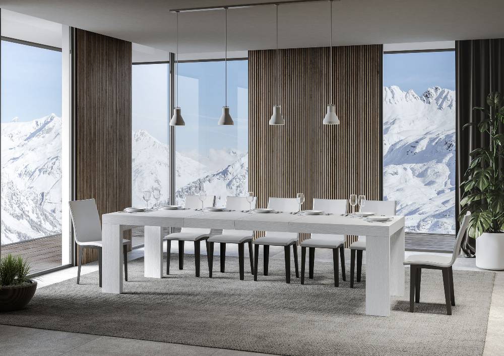 Itamoby Tavolo allungabile 90×180/284 cm Roxell Premium Bianco Frassino Offerta settimanale