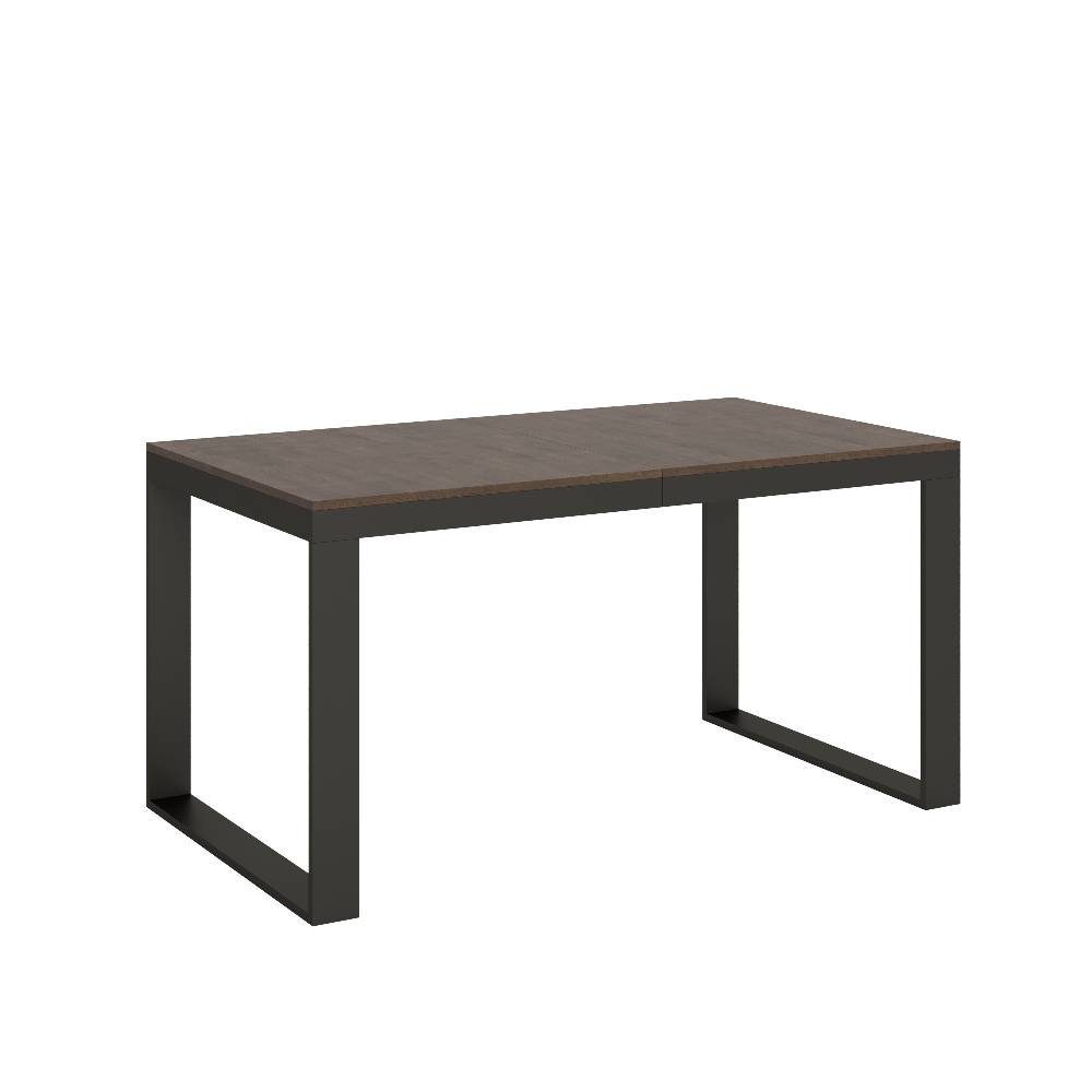 Itamoby Tavolo Tecno Evolution piano Noce 90×160 Allungato 90×264 telaio Antracite Shopping Online