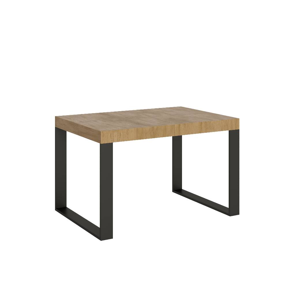 Itamoby Tavolo Tecno Premium Allungabile piano Quercia Natura 90×130 Allungato 390 telaio Antracite Vendita Economica