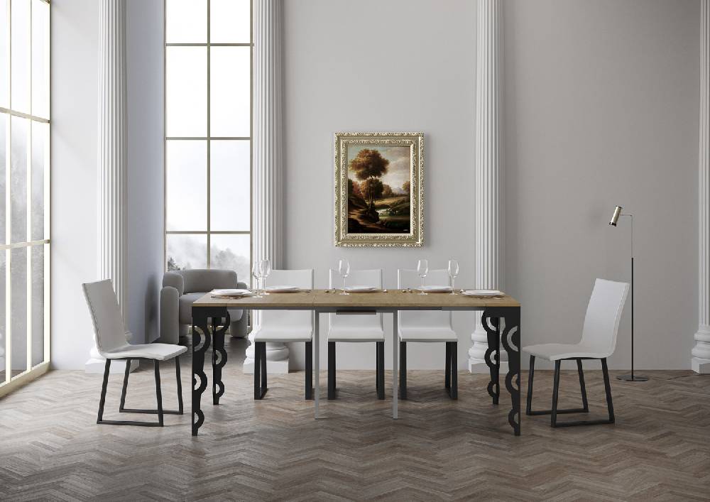 Itamoby Consolle Karamay Evolution Quercia Natura telaio Antracite Shopping online