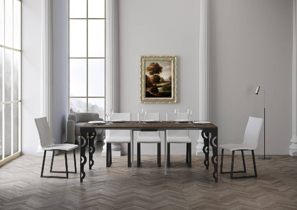 Itamoby Consolle Karamay Small Evolution Noce telaio Antracite Vendite stagionali