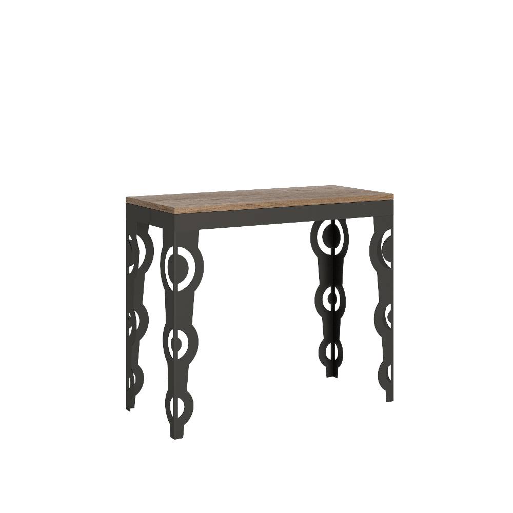 Itamoby Consolle Karamay Small Evolution Quercia Natura telaio Antracite Cyber Monday