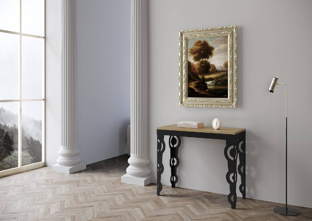 Itamoby Consolle Karamay Small Evolution Quercia Natura telaio Antracite Cyber Monday