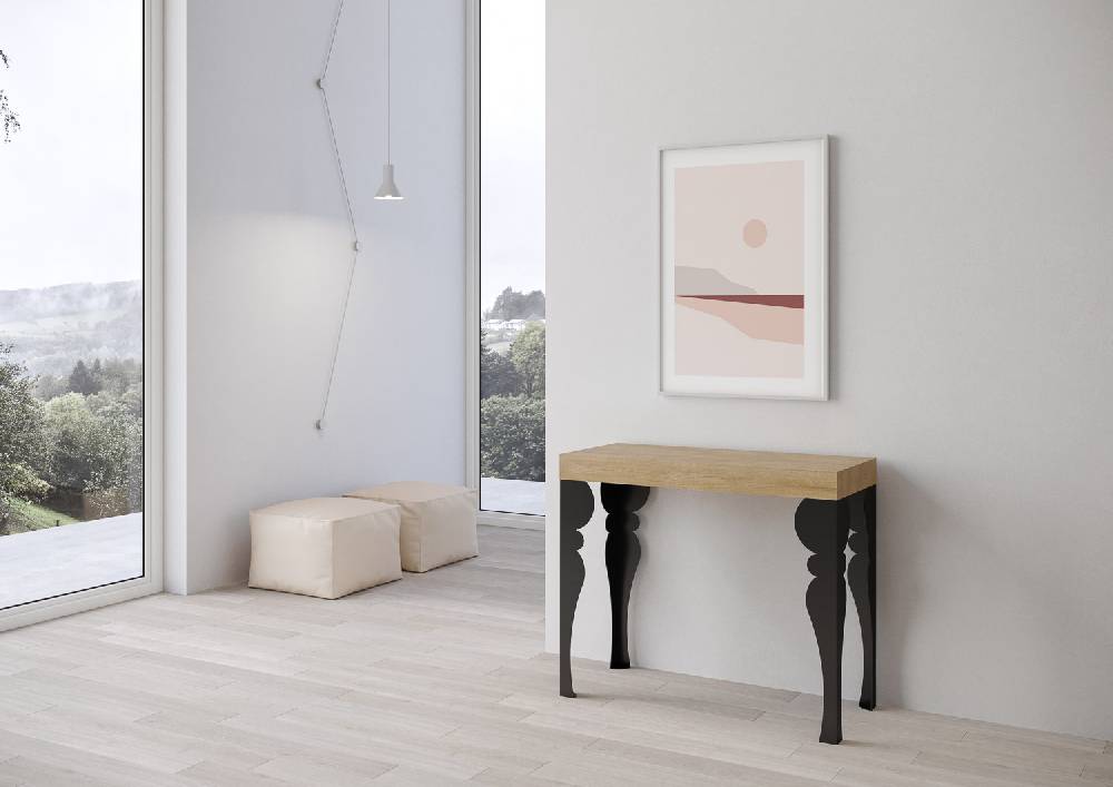 Itamoby Consolle Paxon Premium Quercia Natura telaio Antracite Offerta temporanea