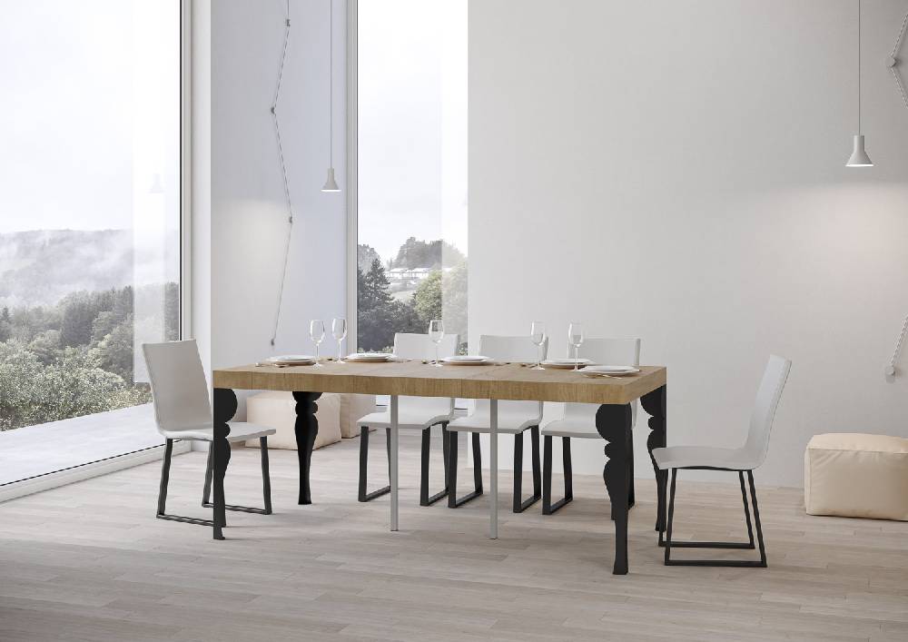 Itamoby Consolle Paxon Small Premium Quercia Natura telaio Antracite Nuovi prodotti