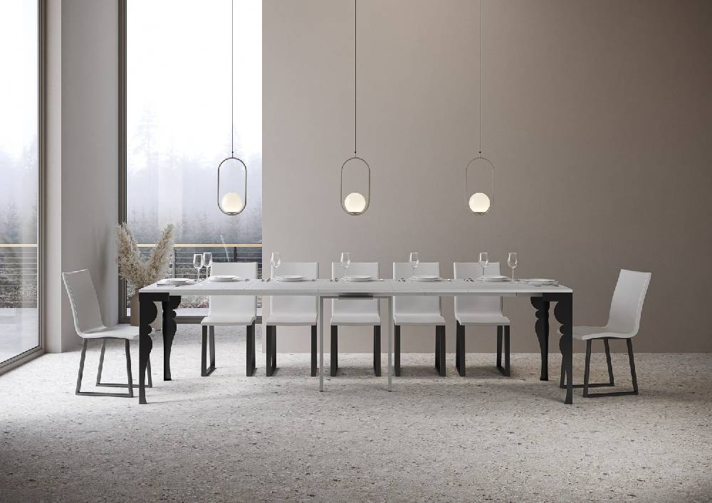 Itamoby Consolle Paxon Evolution Bianco Frassino telaio Antracite Offerte giornaliere