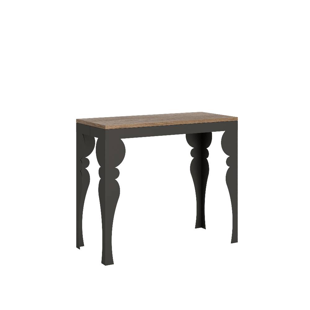 Itamoby Consolle Paxon Small Evolution Quercia Natura telaio Antracite Sconti VIP