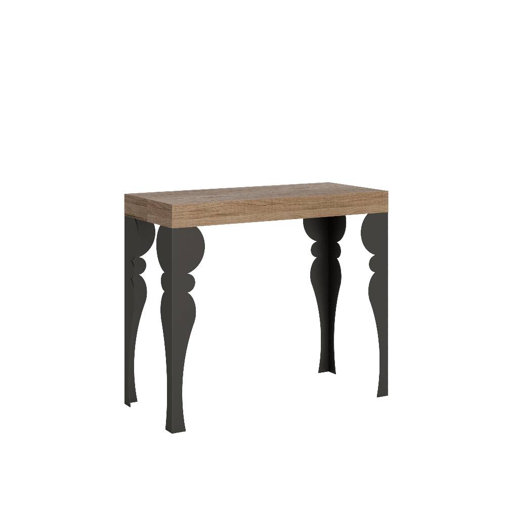 Itamoby Consolle Paxon Small Quercia Natura telaio Antracite
