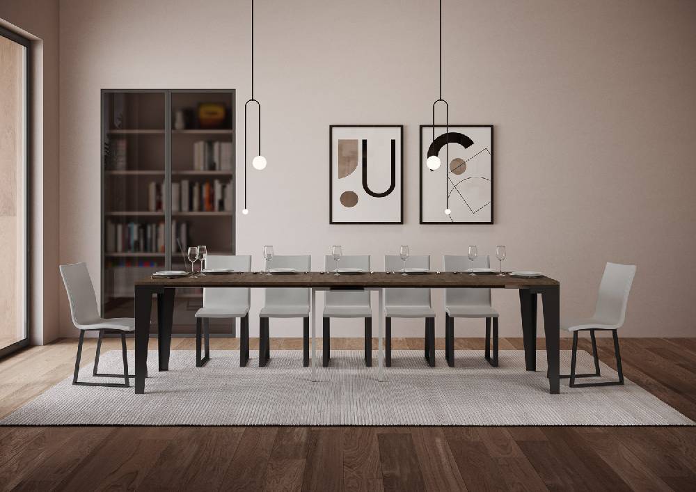 Itamoby Consolle Flame Evolution Noce telaio Antracite Ultimo giorno