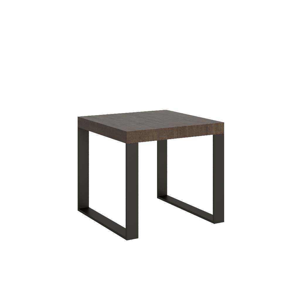Itamoby Tavolo Tecno Allungabile piano Noce 90×90 Allungato 246 telaio Antracite Sconti questo mese