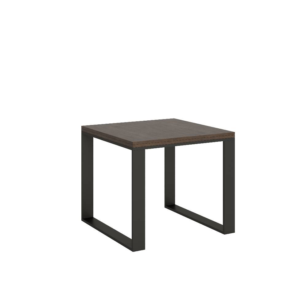 Itamoby Tavolo Tecno Libra Noce 90×90 Allungato 90×180 telaio Antracite Vendita
