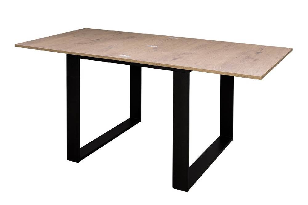Itamoby Tavolo Tecno Libra Quercia Natura 90×90 Allungato 90×180 telaio Antracite Promozione
