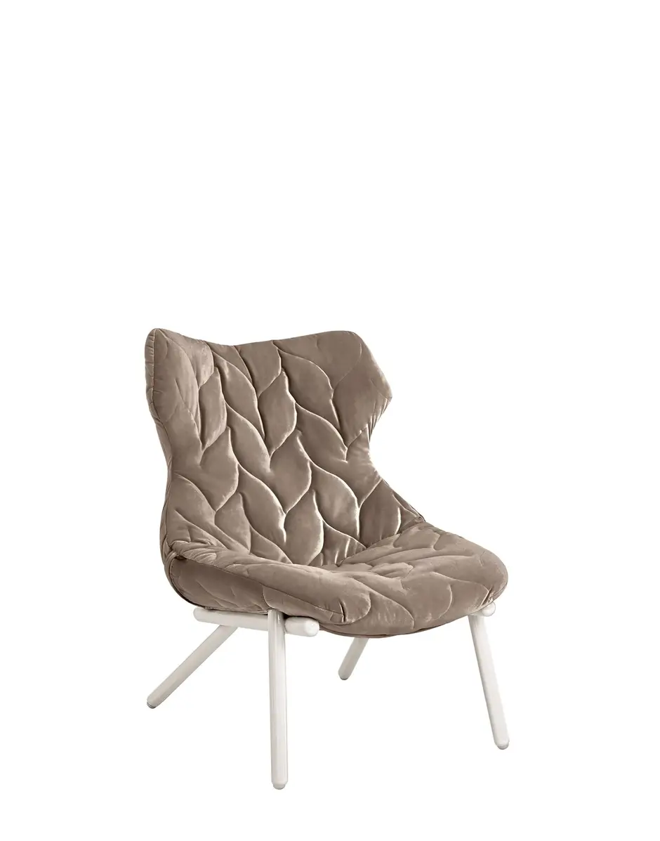 Kartell Foliage poltrona velluto Patricia Urquiola