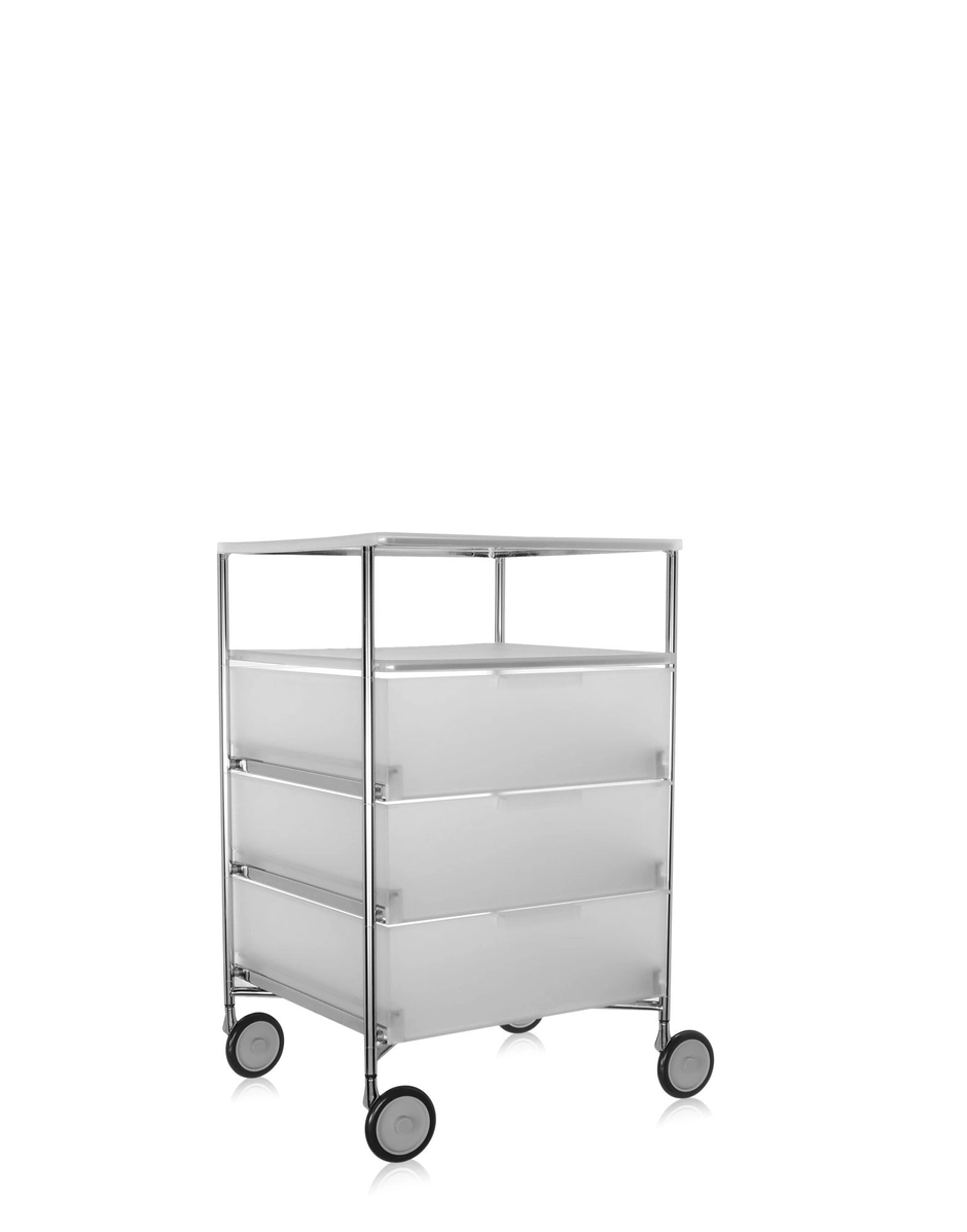 Kartell Mobil 3 cassetti/1 ripiano con ruote Antonio Citterio con Oliver Löw Vendita Economica