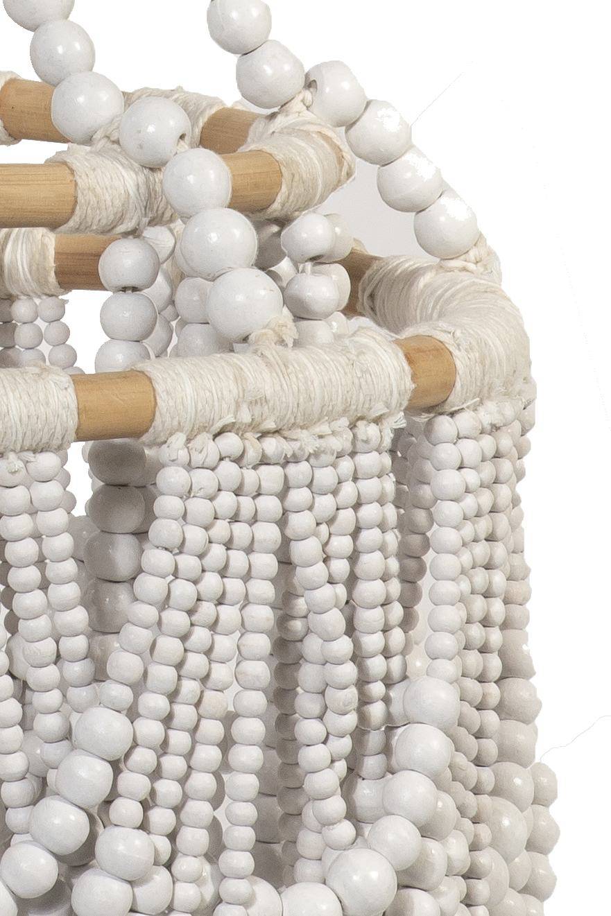 Novità Home Lampadario sfere legno bianco Affare Del Giorno