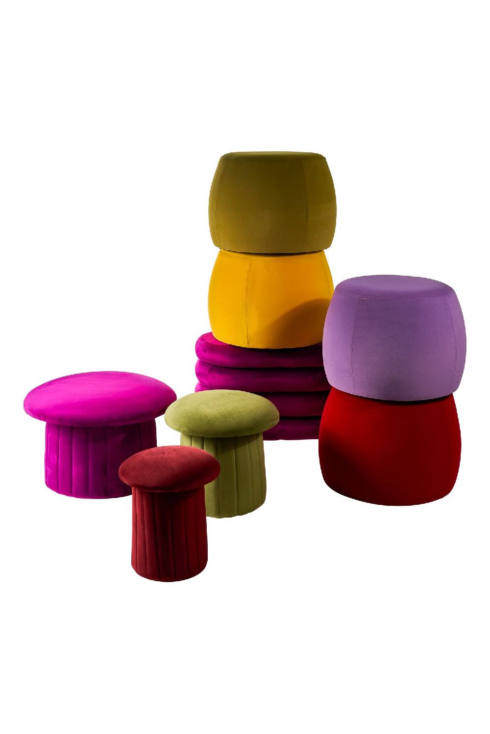 Novità Home Bois - pouf large purple Moda