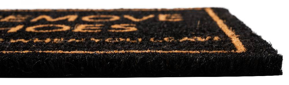 Novità Home Coco door mat - please remove your shoes black Vendita Calda