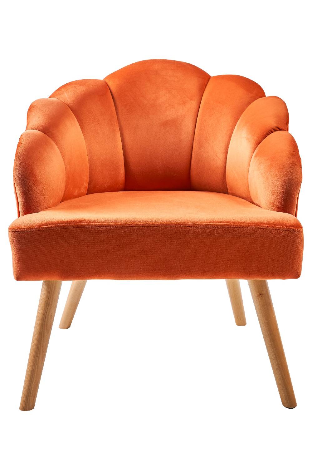 Novità Home Cloud - poltrona velluto orange Vendita Economica