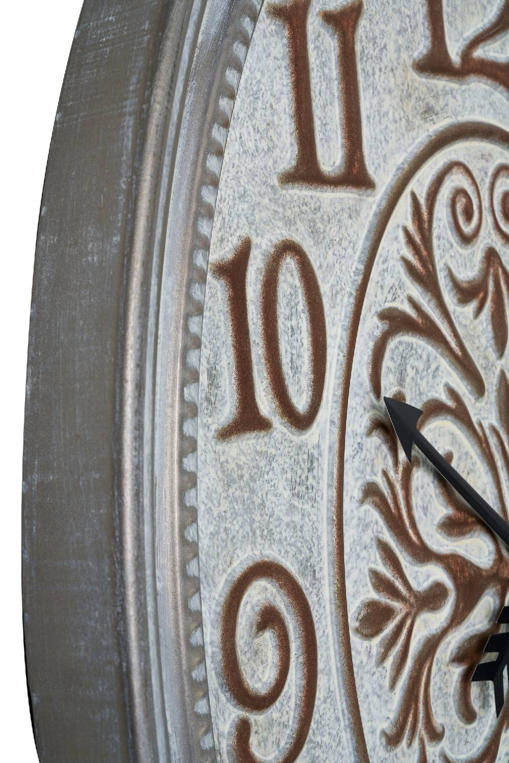 Novità Home Clock - maxi olorolgio ovale metallo finitura pietra Negozio