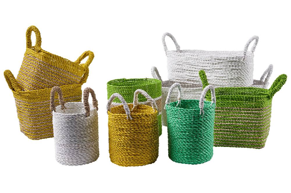 Novità Home Cestino in Seagrass Bianco Promozione Limitata