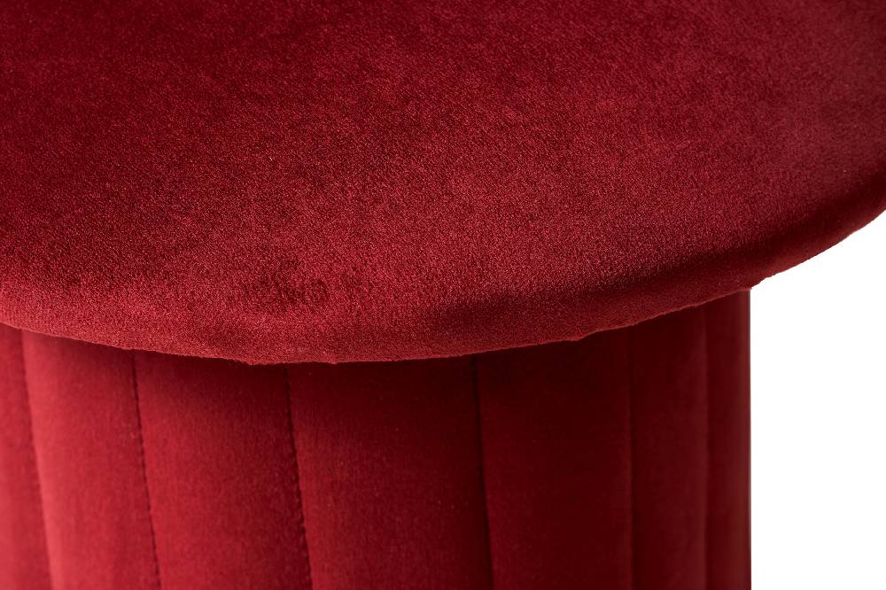 Novità Home Bois - pouf small rosso cinabro In Linea
