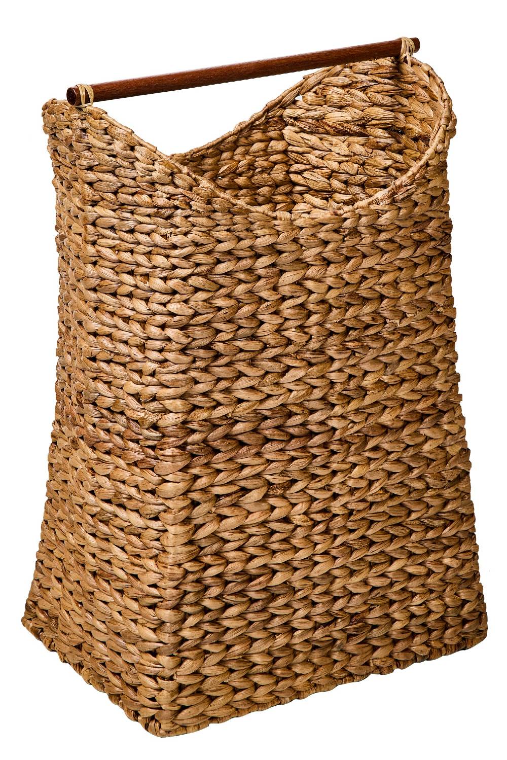 Novità Home Weaves - Cesta Laundry Con Manico In Legno Intreccio A Treccia Acquista Ora