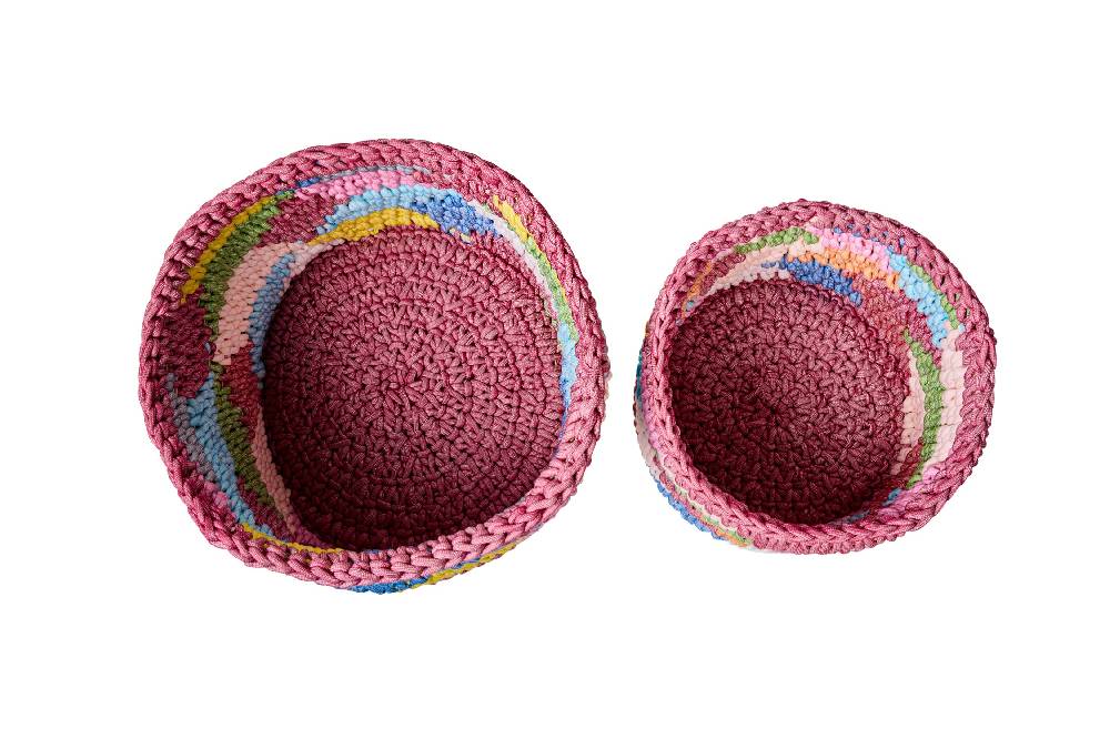 Novità Home Ceste Maglia - Porta Vasi Set 1/2 In Vendita