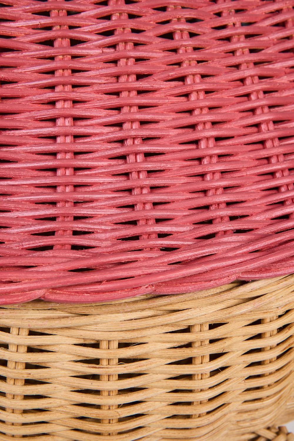 Novità Home Tressage - Granchio Contenitore In Midollino Naturale Arancio I Più Venduti