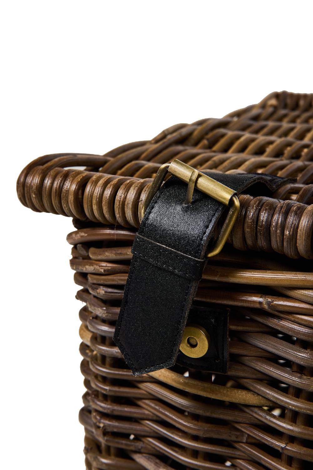 Novità Home Panier - Cesta Bauletto Con Lacci In Pelle Negozio