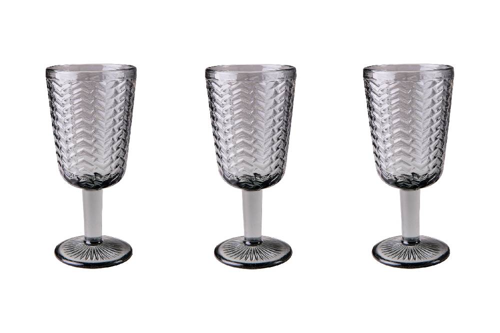 Novità Home Corte Real - Calice Vino Fume Set 1/6 In Linea