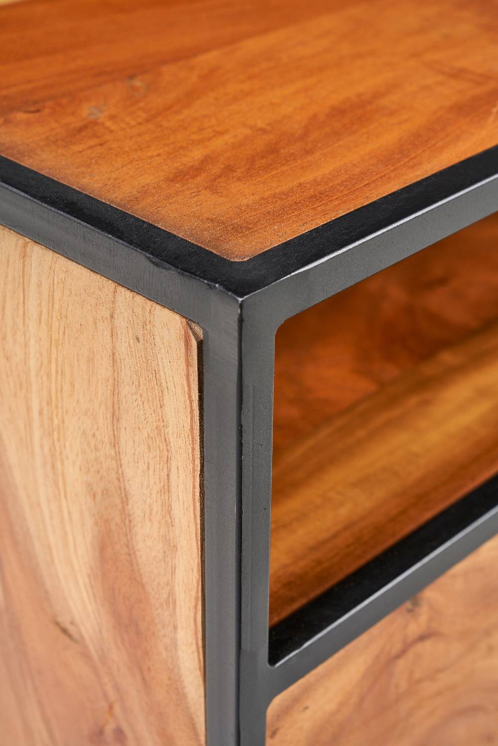 Novità Home Banten - comodino con cassetto bordo ferro In Vendita