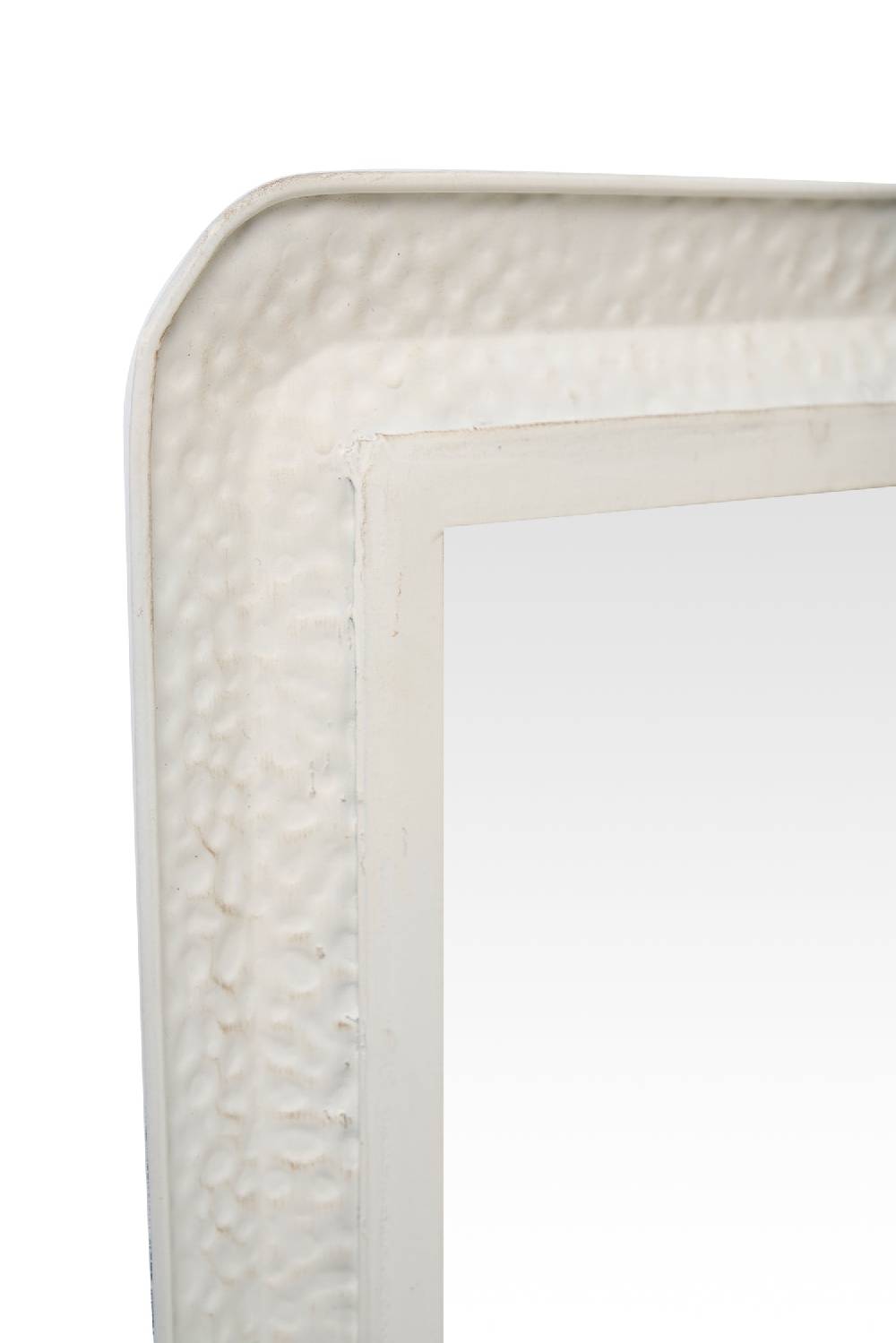 Novità Home Balera - specchio rettangolare bianco martellato Vendita Calda