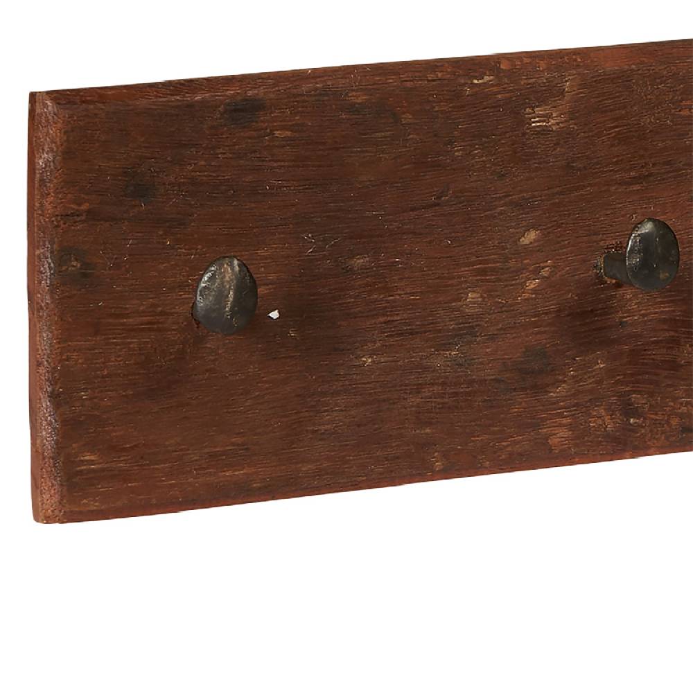 Novità Home Attaccapanni legno ganci metallo - 5 posti Vendita Economica