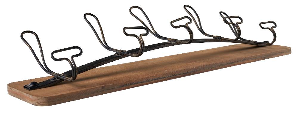 Novità Home Attaccapanni legno 5 ganci Saldi Di Fabbrica
