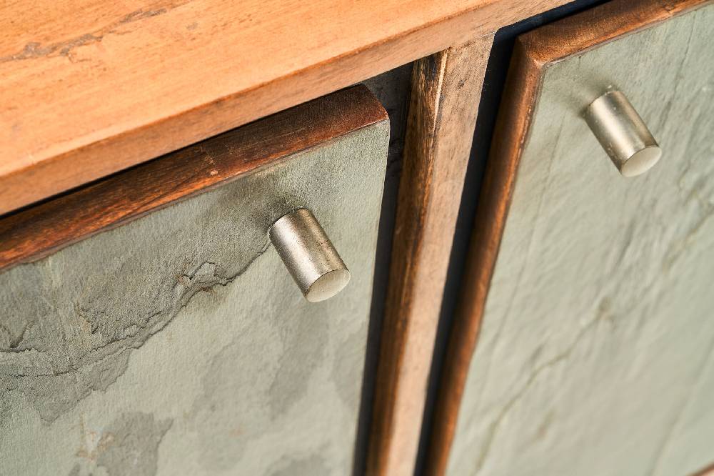 Novità Home Ardesia - credenza 3 sportelli 3 ripiani Moda