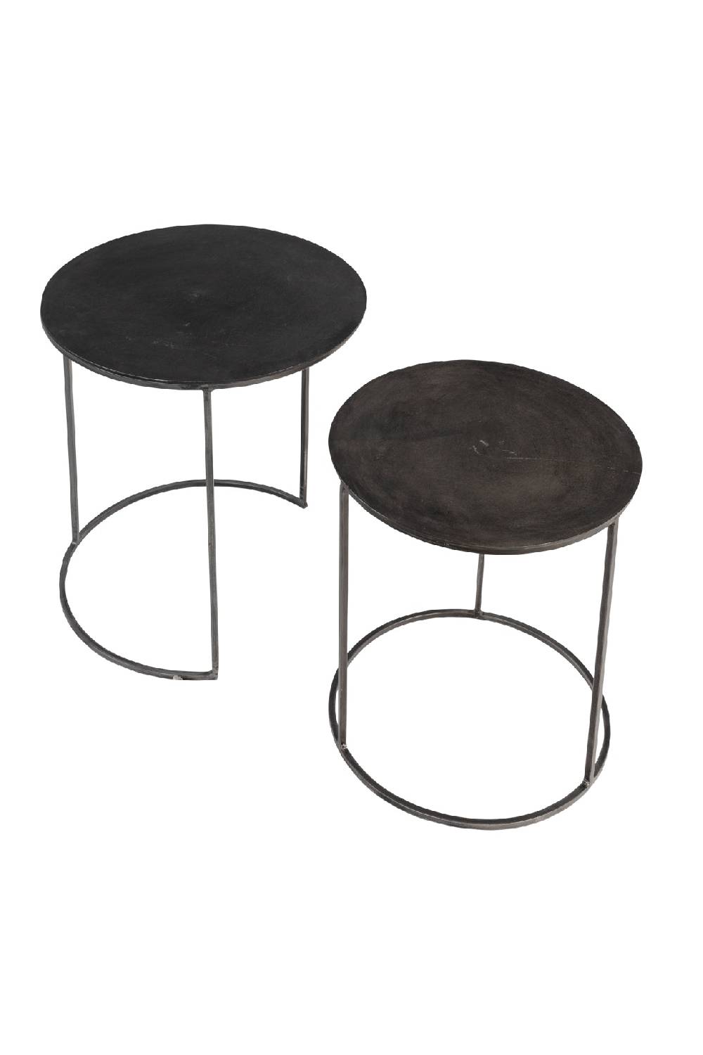 Novità Home Tavolino basso tondo in ferro - set 1/2 Pezzi Unici
