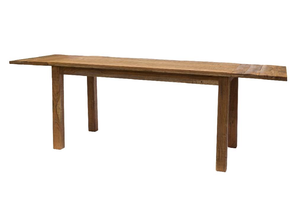 Novità Home Tavolo da Pranzo in Legno di Acacia con Prolunghe Estraibili Presa
